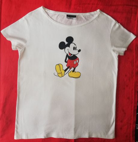 T Shirt Mickey Mouse bianca ,Taglia M da donna