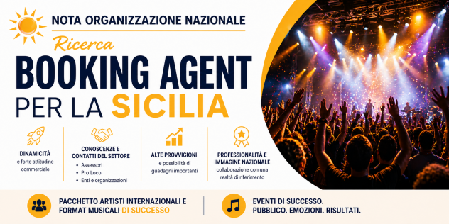 ORGANIZZAZIONE NAZIONALE SELEZIONA BOOKING AGENT – CATANIA