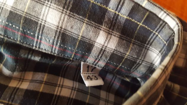 CAMICIA IN COTONE MANICA LUNGA A QUADRI - Foto 3