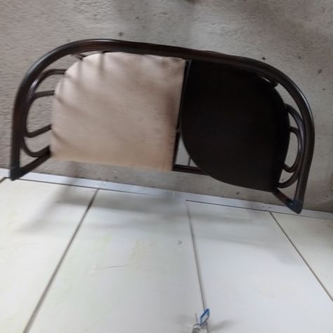Divanetto in bambù Rattan con tavolino incorporato e cuscino - Foto 3
