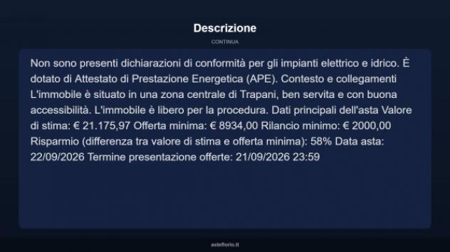 Immobile in asta di 55 m² in vendita a Trapani - Foto 17