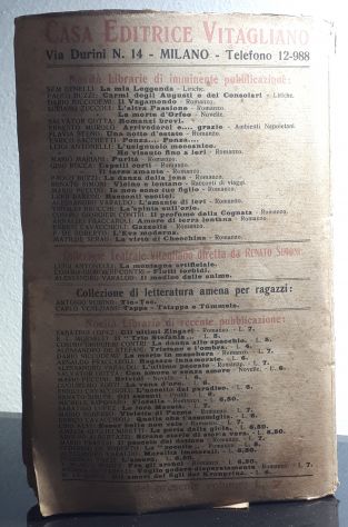 IL PECCATO DEL DOTTORE, MARIO PRATESI, CASA EDITRICE VITAGLIANO 1920. - Foto 3