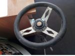 Piantone sterzo con volante sportivo Fiat d'epoca
