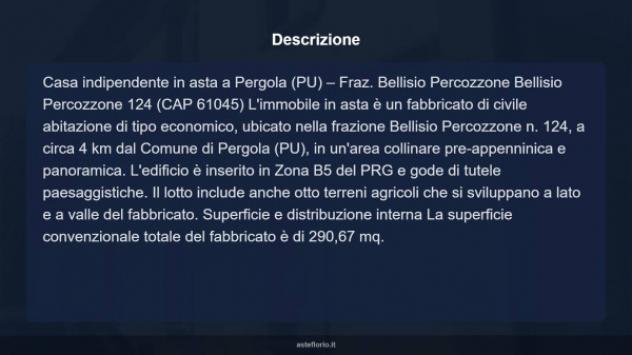 Immobile in asta di 290 m² con più di 5 locali in vendita a Pergola - Foto 14