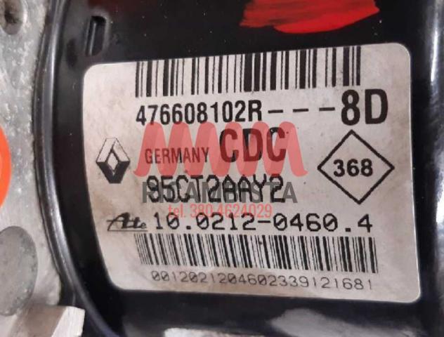 476608102R Renault Megane centralina gruppo pompa ABS