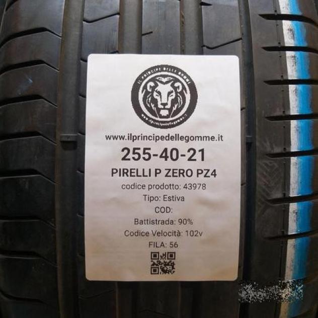 4 gomme 255 40 21 pirelli a43978 - Foto 2