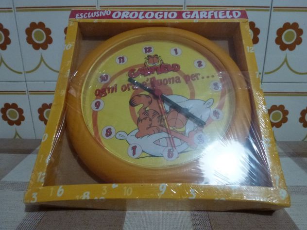 GARFIELD: Orologio da parete MAI usato e sigillato = ESCLUSIVO per COLLEZIONISTI - Foto 10