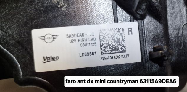 faro ant dx mini countryman 63115A9DEA6 - Foto 3