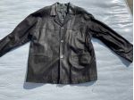 Giacca uomo nera pelle - tg 52