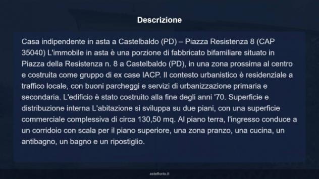Immobile in asta di 151 m² con più di 5 locali e box auto in vendita a Castelbaldo - Foto 8