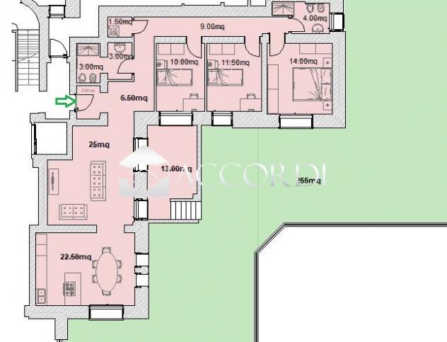 APPARTAMENTO di 5 vani e di 158 mq (PORDENONE) rif. DT91 - Foto 11