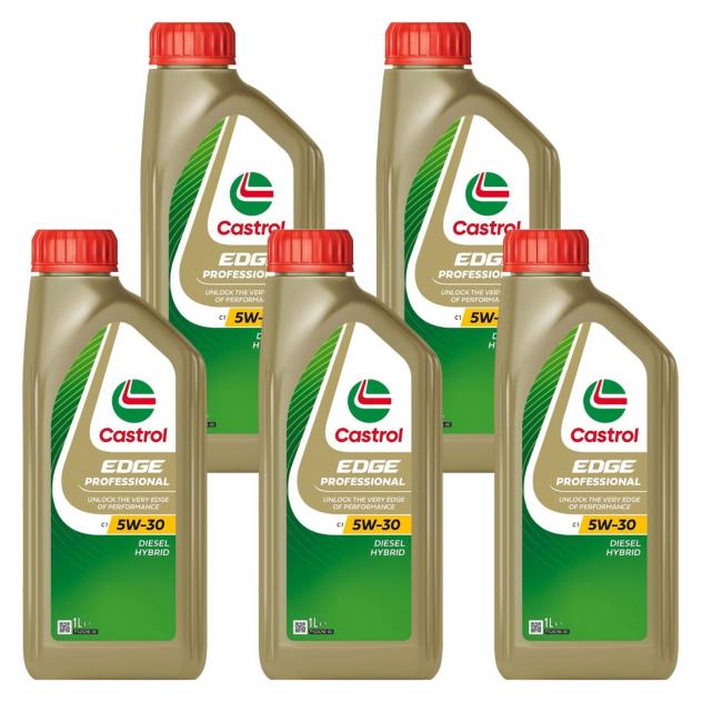 Kit Olio Motore Castrol Edge 5W30 Pro C1-5