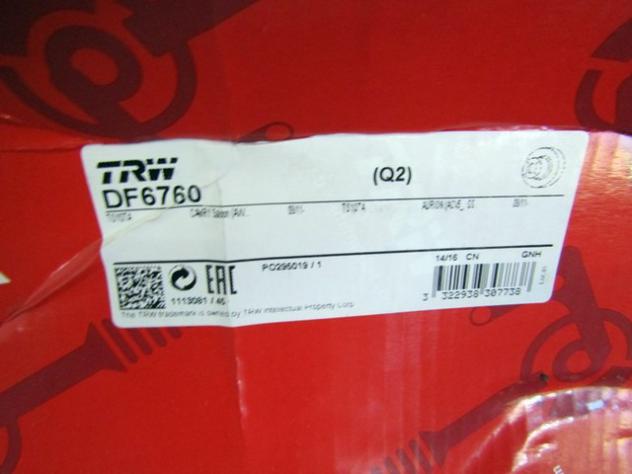 DF6760 COPPIA DISCHI FRENO POSTERIORI LEXUS ES 3.5 B 183 KW RICAMBIO NUOVO - Foto 4