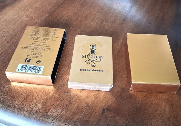 Carte Da Poker Paco Rabanne 1 Million nuove ancora cellofanate custodia come da
