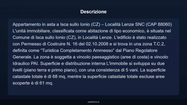 Immobile in asta di 68 m² in vendita a Isca sullo Ionio - Foto 4