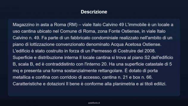 Immobile in asta di 5 m² in vendita a Roma - Foto 6