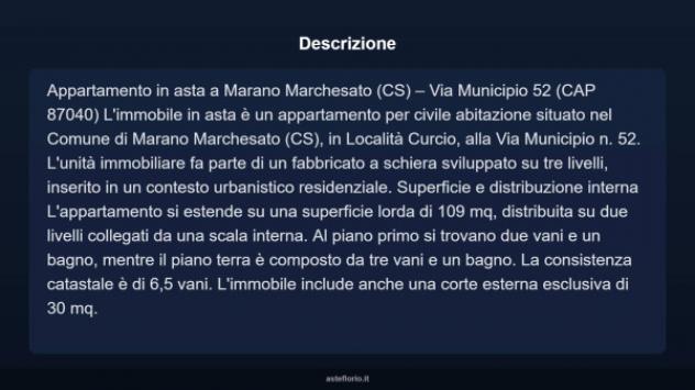 Immobile in asta di 109 m² in vendita a Marano Marchesato - Foto 3