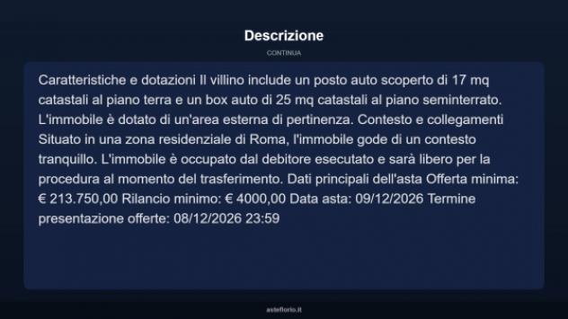 Immobile in asta di 130 m² con più di 5 locali e box auto in vendita a Roma - Foto 17