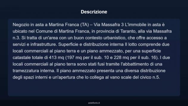 Immobile in asta di 413 m² in vendita a Martina Franca - Foto 3