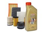 Kit Tagliando Wix + Olio Castrol 5w30 Vw Polo 6R 1.6 Tdi