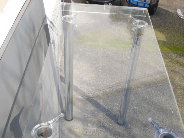 Tavoli plexiglass con gambe cromate design expo - Foto 5