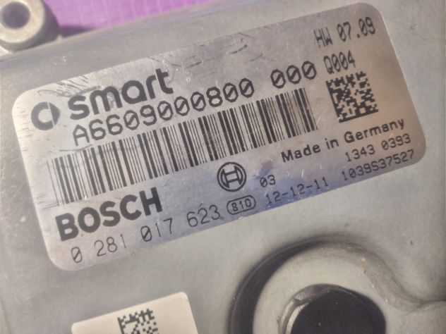 Centralina Motore Bosch 0 281 017 623 0281017623 A6609000800 1039S37527 SMART Di - Foto 5