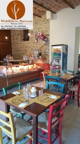 Set Modena Sedie e Tavoli Per Arredo Ristorante Pub Pizzeria Ristorante Shabby - Foto 9