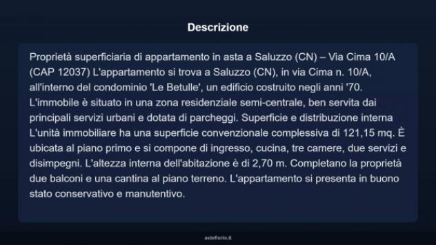 Immobile in asta di 121 m² con più di 5 locali in vendita a Saluzzo - Foto 4