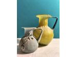 Coppia Brocche Vetro Artistico A Scavo Perfette 16.5cm e 10cm