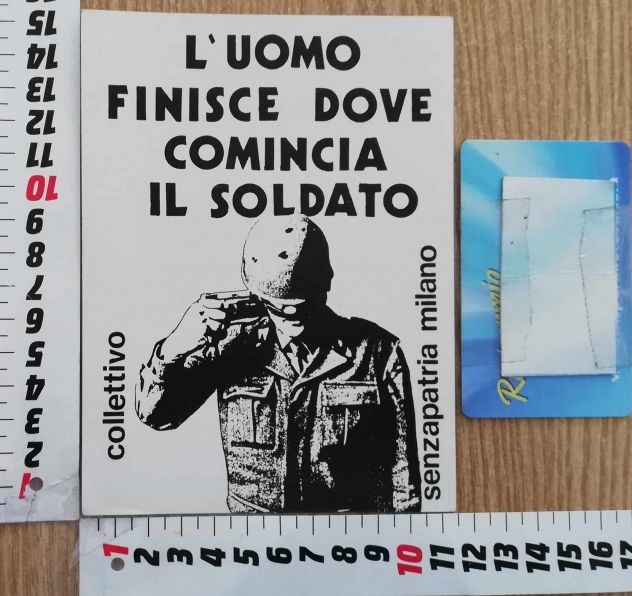 Adesivo sticker anarchico antimilitarista - Foto 9