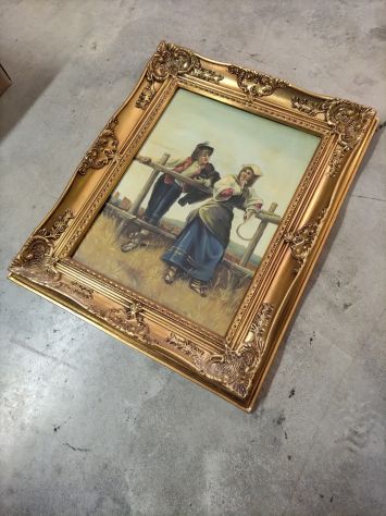 QUADRO AD OLIO "CORTEGGIAMENTO" - Foto 2