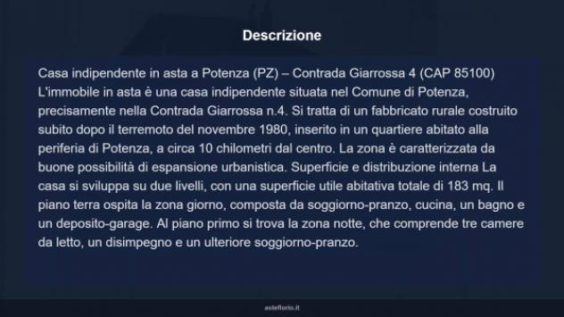 Immobile in asta di 183 m², box auto in vendita a Potenza - Foto 8