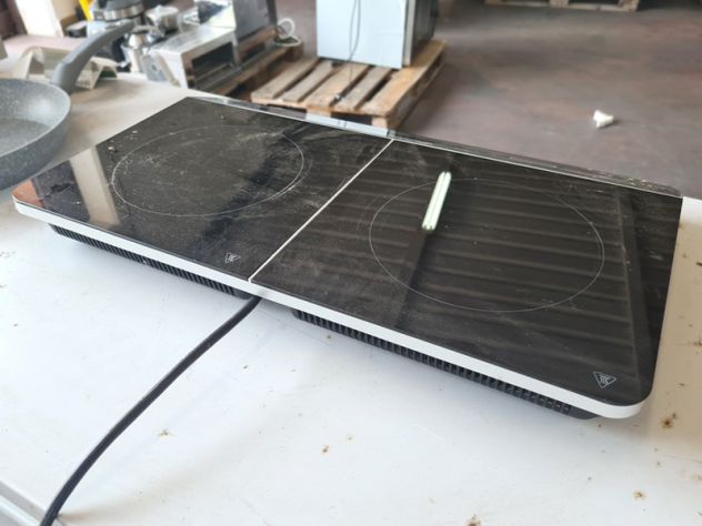 2 piastre doppie a induzione usate