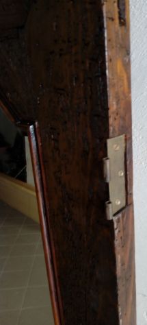 Specchio Antico RESTAURATO da Armadio Italiano ,fine tardo 1800 in legno Abete. - Foto 5