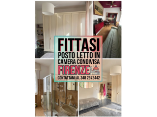AFFITTASI POSTO LETTO  SOLO STUDENTESSE – ZONA Poggetto Firenze libera  DAL PRIM