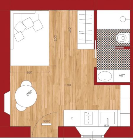 MONOLOCALE CORSO FERRUCCI: 330 euro