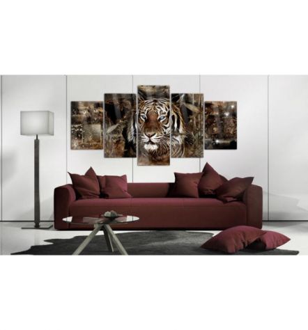 Quadro Con Vetro Acrilico Tigre Cm.100x50 E 200x100 Arredalacasa - Foto 2