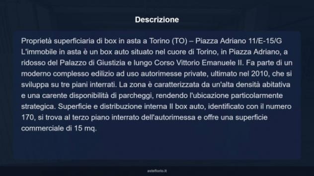 Immobile in asta di 15 m² in vendita a Torino - Foto 3