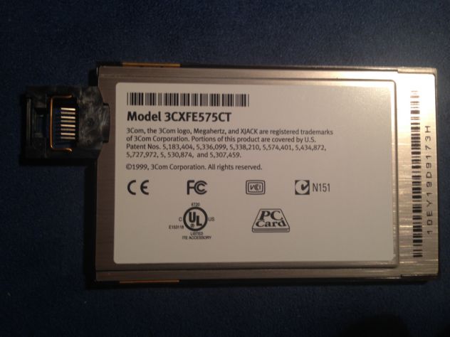 3COM Mod. 3CXFE575CT 10-100 Network PC Card - Foto 2