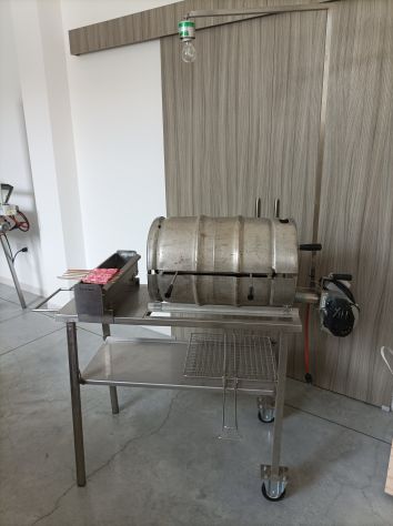 Barbecue inox multifunzione a carbone - Foto 2