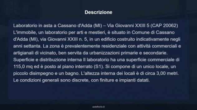 Immobile in asta di 115 m² in vendita a Cassano d'Adda - Foto 9
