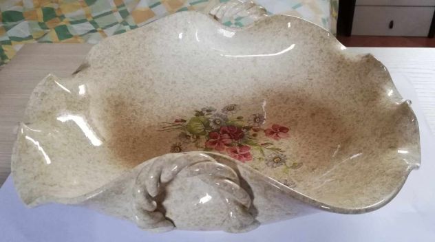 Piatto centrotavola Ceramica Artistica dipinto mano - Foto 5