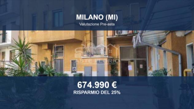 Immobile in asta di 107 m², box auto in vendita a Milano