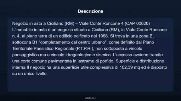 Immobile in asta di 102 m² in vendita a Ciciliano - Foto 4