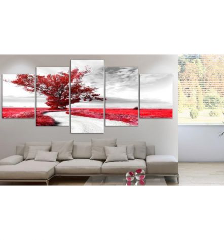 Quadro Albero Rosso 225x100 ARREDALACASA - Foto 2