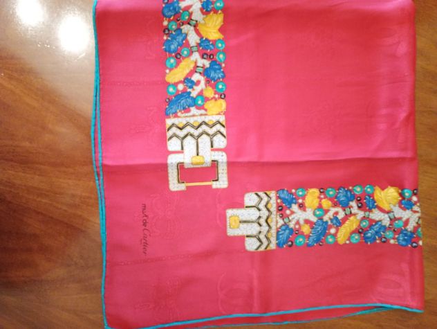 CARTIER foulard donna in seta nuovo ORIGINALE con scatola  - dimensioni cm. 85 x - Foto 6