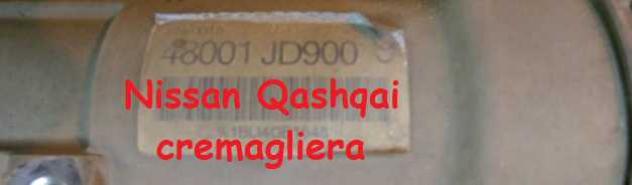 Nissan Qashqai cremagliera 48001-JD900 48001 JD900