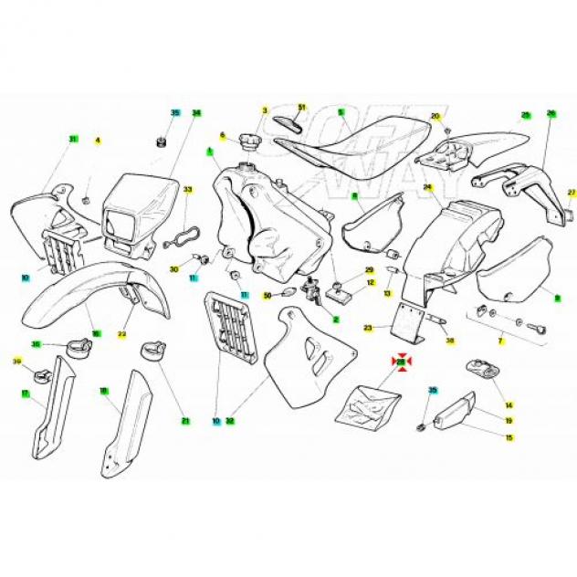 Serie decalco incompleta Aprilia RX - AP8147292 - Foto 3