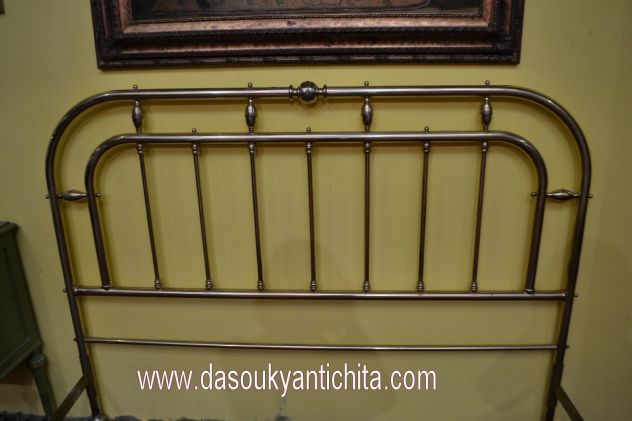 Letto matrimoniale in ottone del XX secolo - Foto 4