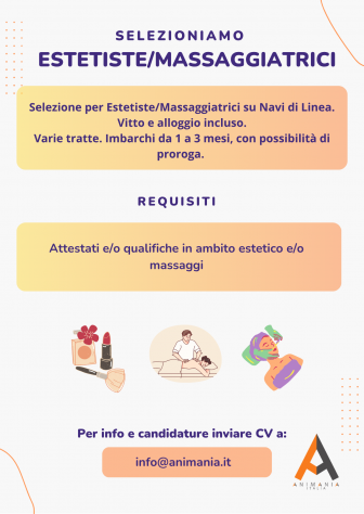 ESTETISTA/MASSAGGIATRICE
